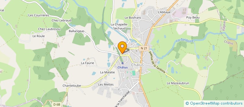 localisation de l'entreprise EURL BOUCHER CHALUS à CHALUS