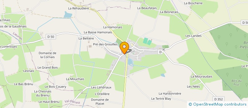 localisation de l'entreprise EURL BOUCHERIE CHARCUTERIE CHEREL  LIEURON