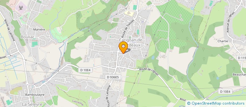 localisation de l'entreprise EURL BOUCHERIE DE LARTIGOTTE  CARIGNAN-DE-BORDEAUX