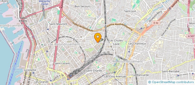 localisation de l'entreprise EURL BOUCHERIE SAINT JUST à MARSEILLE