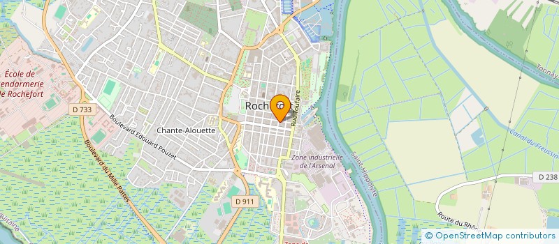 localisation de l'entreprise EURL BOUCHERIE TIXIER  ROCHEFORT