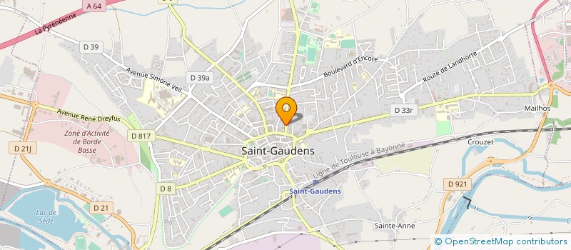 localisation de l'entreprise EURL BOUE à SAINT-GAUDENS