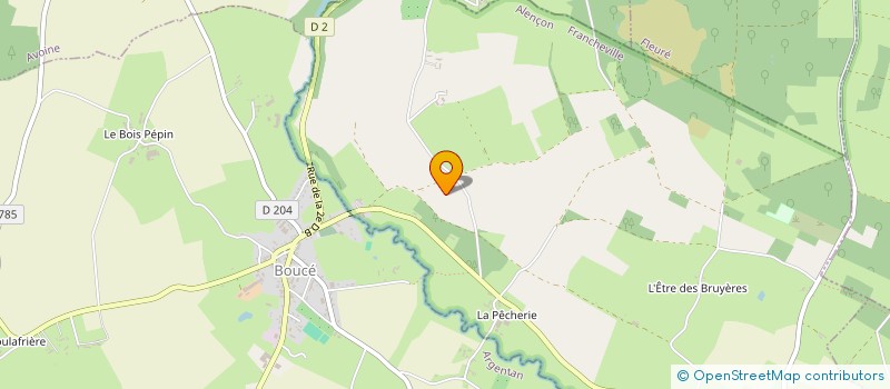 localisation de l'entreprise EURL BOUGON FREDERIC à CHATEAU D ALMENECHES (LE)