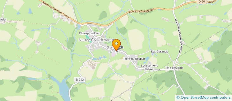 localisation de l'entreprise EURL BOUILLER à NEUVY-GRANDCHAMP