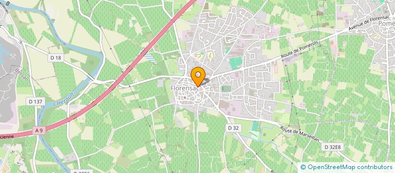 localisation de l'entreprise EURL BOULANGER  FLORENSAC