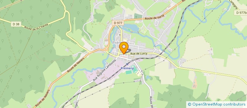localisation de l'entreprise EURL BOULANGERIE DE PREMERY à PREMERY