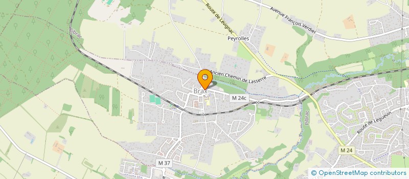 localisation de l'entreprise EURL BOULANGERIE DU CHATEAU  BRAX
