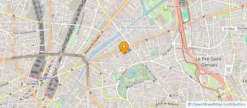 localisation de l'entreprise EURL BOULANGERIE LA LAUMIERE  PARIS