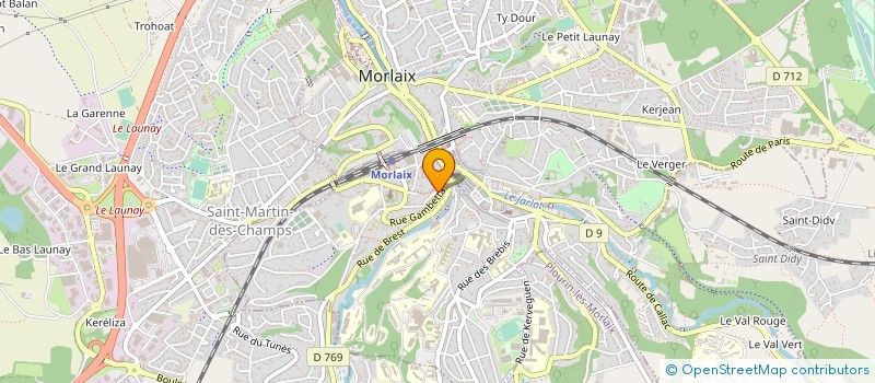 localisation de l'entreprise EURL BOULANGERIE MORVAN  MORLAIX