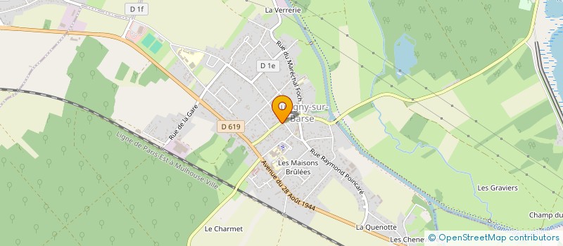 localisation de l'entreprise EURL BOULANGERIE PATISSERIE DU LAC à LUSIGNY-SUR-BARSE