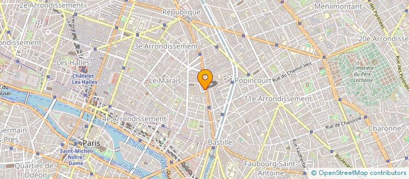 localisation de l'entreprise EURL BOUQUET DES VINS à PARIS