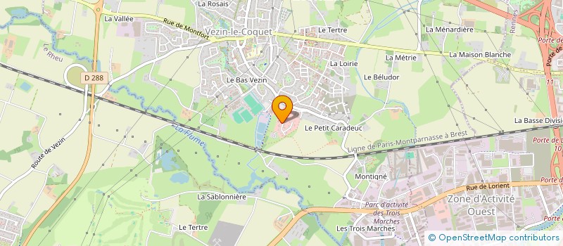 localisation de l'entreprise EURL BOURGIN à VEZIN-LE-COQUET