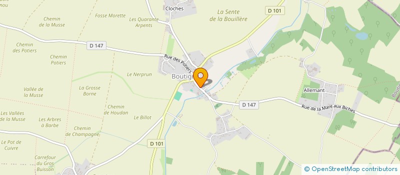 localisation de l'entreprise EURL BOURNEUF à BOUTIGNY-PROUAIS