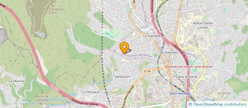 localisation de l'entreprise EURL BOUTONS-MANDARINE à LES PENNES-MIRABEAU