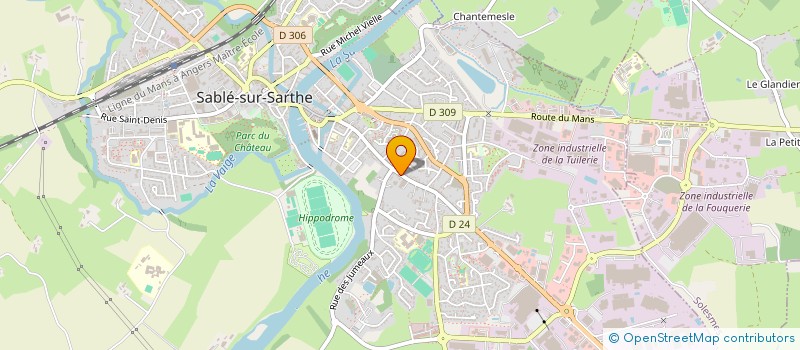 localisation de l'entreprise EURL BOUVET  SABLE-SUR-SARTHE