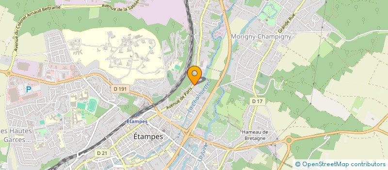 localisation de l'entreprise EURL BP MACONNERIE à ETAMPES