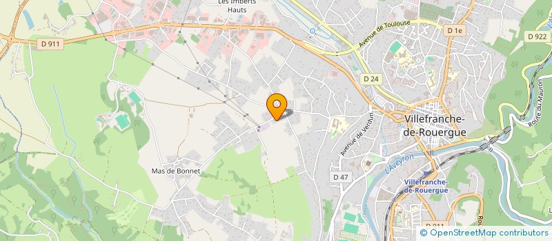 localisation de l'entreprise EURL BPA . TP à VILLEFRANCHE-DE-ROUERGUE