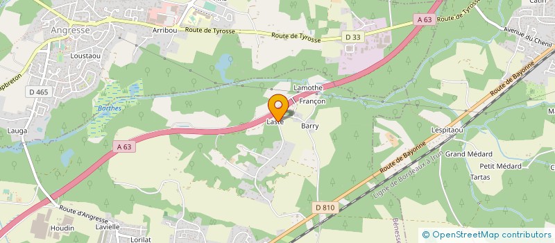 localisation de l'entreprise EURL BPH  BENESSE-MAREMNE