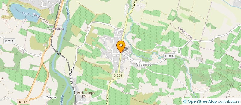 localisation de l'entreprise EURL BR SERVICE ELEC  CAVANAC