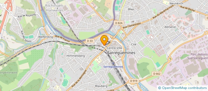 localisation de l'entreprise EURL BRASSERIE DU MARCHE  SARREGUEMINES