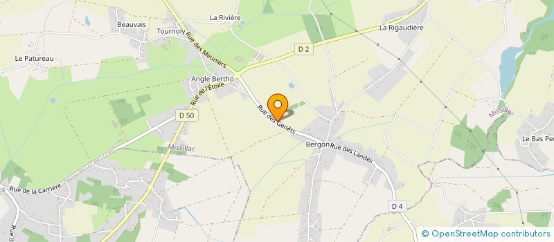 localisation de l'entreprise EURL BRETAGNE PLATRERIE à MISSILLAC