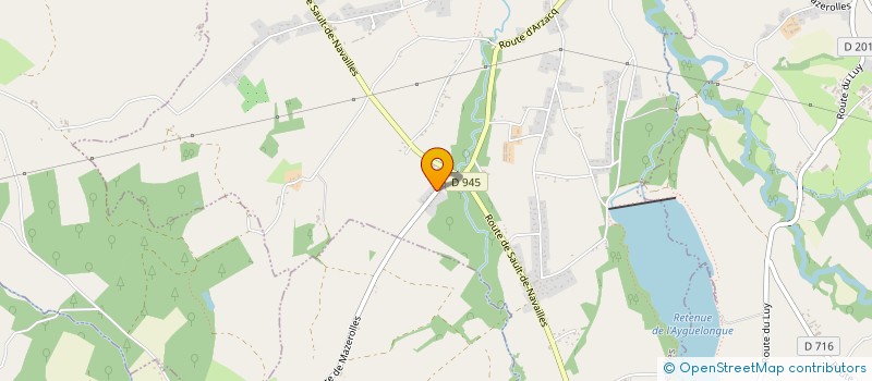 localisation de l'entreprise EURL BRICE BARBAUD MARECHALERIE  MAZEROLLES