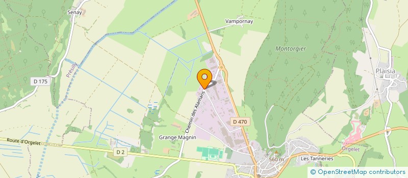 localisation de l'entreprise EURL BRIDE ELECTRICITE à ORGELET