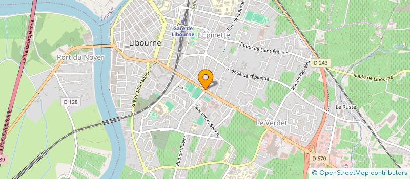 localisation de l'entreprise EURL BRIFFEUIL à LIBOURNE