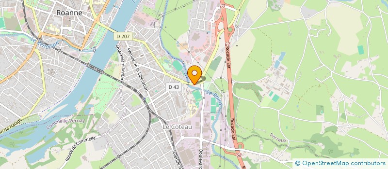 localisation de l'entreprise EURL BRILL'O  ROANNE