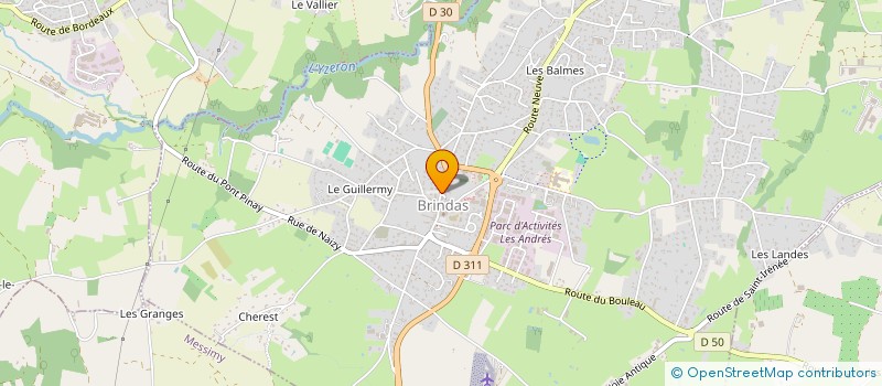 localisation de l'entreprise EURL BRIND'IDEES  BRINDAS