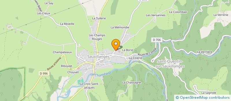 localisation de l'entreprise EURL BRIONNET DENIS  SAUXILLANGES