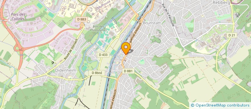 localisation de l'entreprise EURL BRODBECK à BRUNSTATT-DIDENHEIM