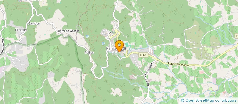 localisation de l'entreprise EURL BRUNO BERNARD  RAMATUELLE