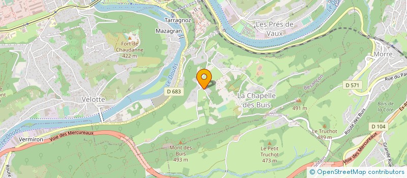 localisation de l'entreprise EURL BRUNO LAVILLE  HUANNE-MONTMARTIN