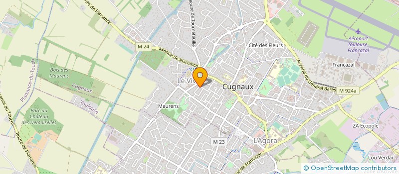 localisation de l'entreprise EURL BRUNO RIBEIRO à CUGNAUX