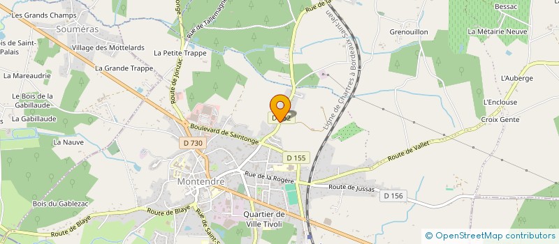 localisation de l'entreprise EURL BRUNO THOMAZEAU  MONTENDRE