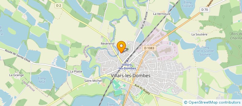 localisation de l'entreprise EURL BTP COTE BUREAU à VILLARS-LES-DOMBES