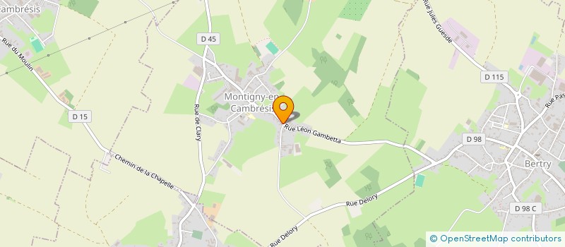 localisation de l'entreprise EURL BTPS PERE à MONTIGNY-EN-CAMBRESIS