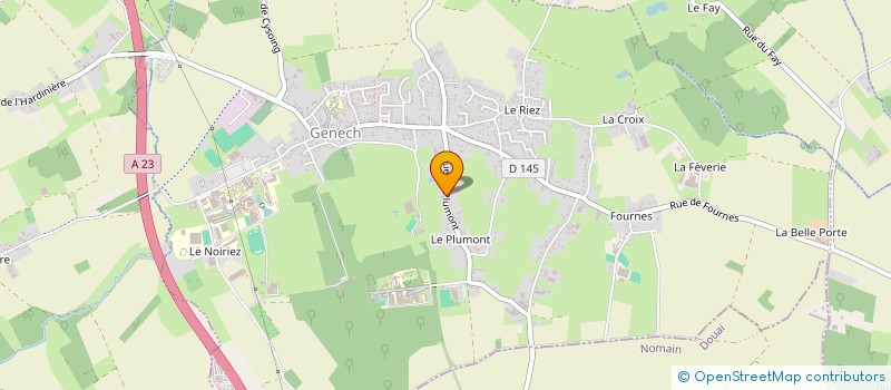 localisation de l'entreprise EURL BUISSE A.V.S.  GENECH