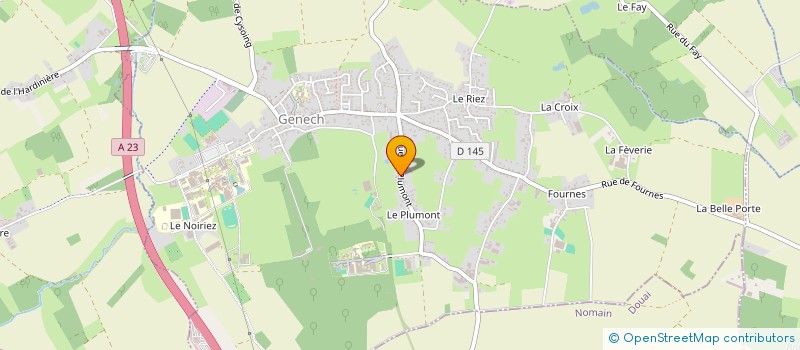 localisation de l'entreprise EURL BUISSE A.V.S.PARTICULIERS  GENECH