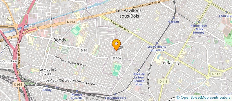 localisation de l'entreprise EURL BUISSON à LES PAVILLONS-SOUS-BOIS