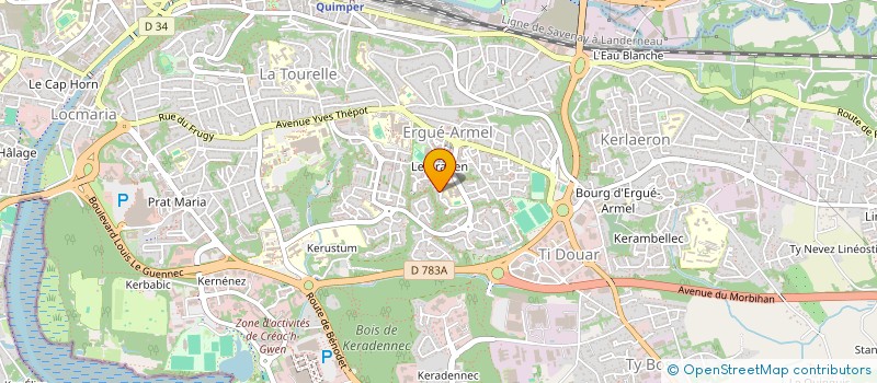 localisation de l'entreprise EURL BUNO à QUIMPER