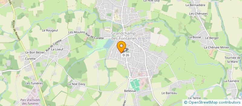 localisation de l'entreprise EURL BUROT YVES à TREILLIERES