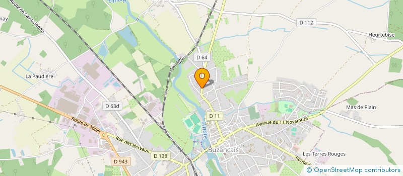 localisation de l'entreprise EURL BUZANCAIS TAXIS à BUZANCAIS