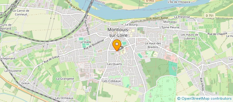 localisation de l'entreprise EURL C.D. COIFF'  MONTLOUIS-SUR-LOIRE