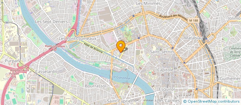 localisation de l'entreprise EURL C.E.F à TOULOUSE