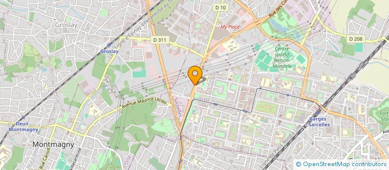 localisation de l'entreprise EURL C T P à SARCELLES