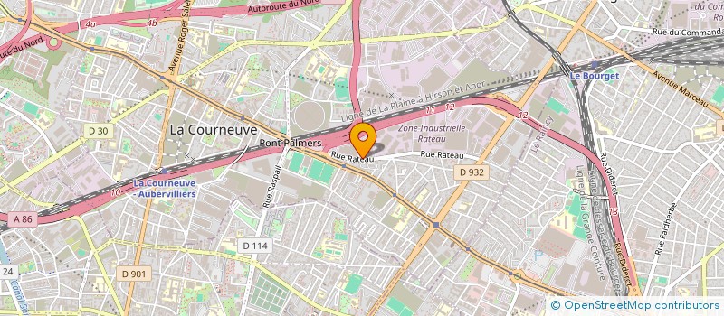 localisation de l'entreprise EURL C2M  LA COURNEUVE