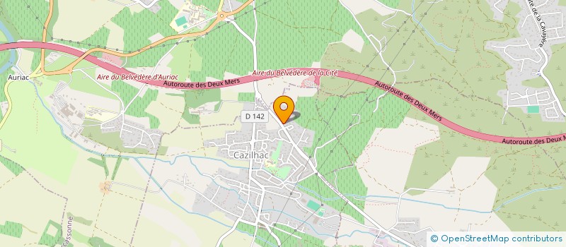 localisation de l'entreprise EURL C2M PLATRERIE à CAZILHAC