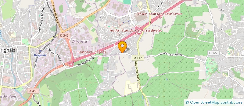 localisation de l'entreprise EURL CAB à SAINT-GENIS-LAVAL
